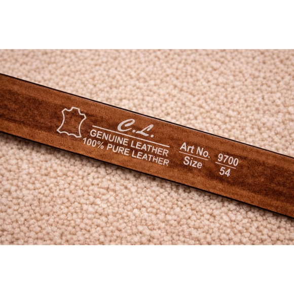 Brown Genuine Leather Braided Belt Size 54 - Picture 9 of 10